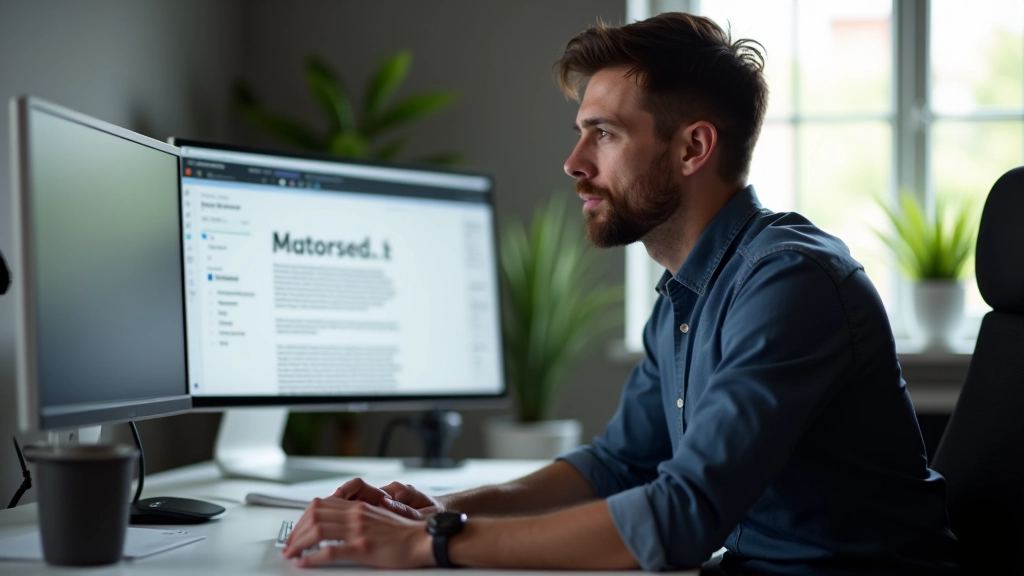 Designer passt Buchstabenabstand in einem Text-Editor an und beobachtet die Vorschau