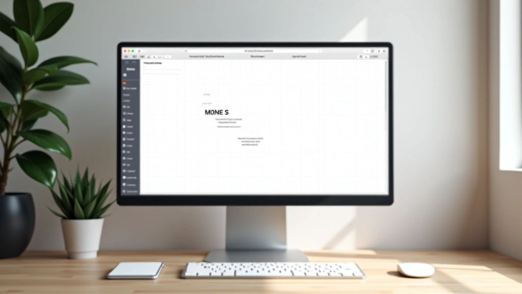 Präsentation von Typography-Konzepten auf Monitor